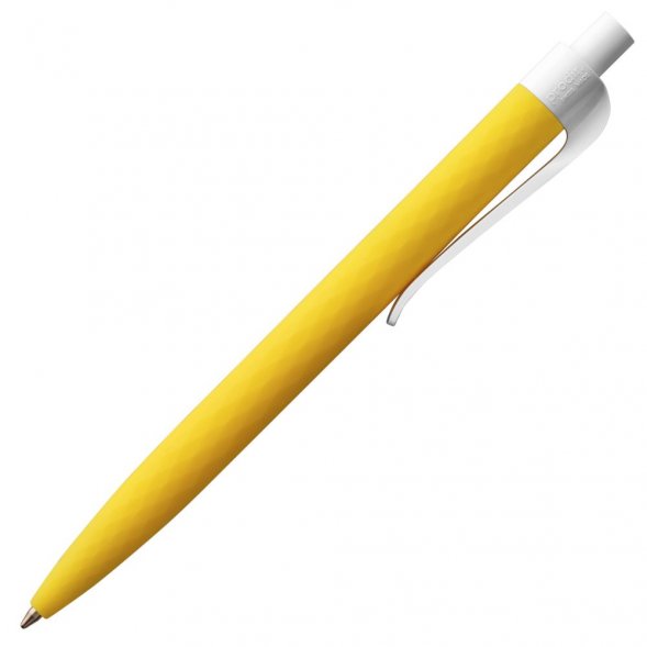 Ручка шариковая Prodir QS01 PMP-P, желтая с белым 
