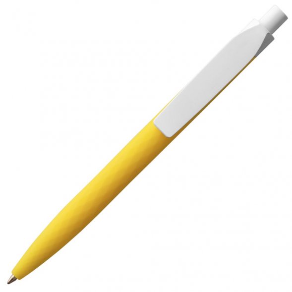 Ручка шариковая Prodir QS01 PMP-P, желтая с белым 