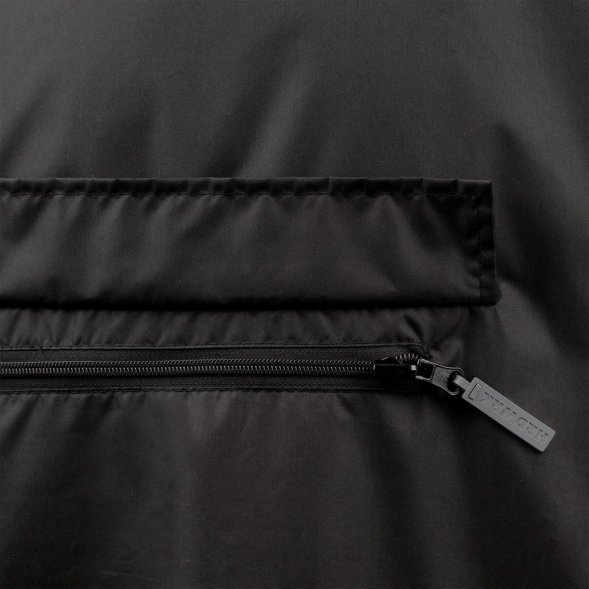 Дождевик-анорак Hard Work, укороченный, черный, единый размер 
