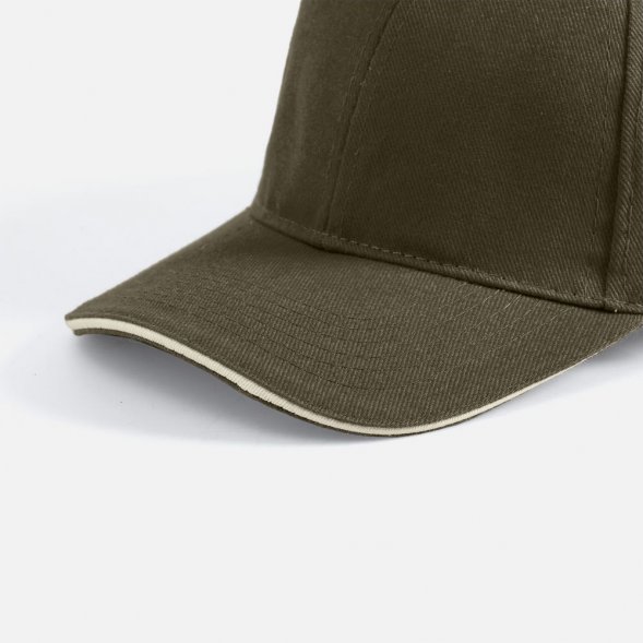 Бейсболка Buffalo, хаки с бежевым 