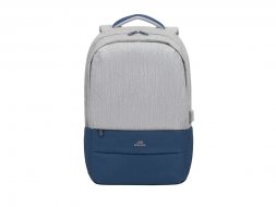 RIVACASE 7567 grey/dark blue рюкзак для ноутбука 17.3 / 6