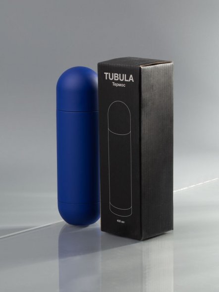 Термос Tubula Soft Touch, синий 