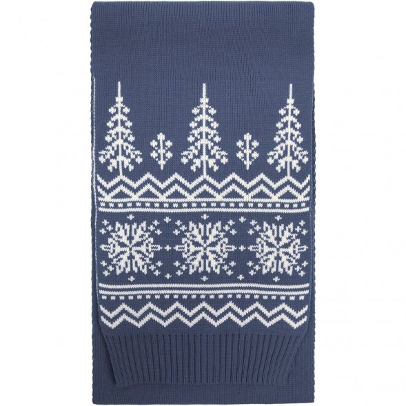 Шарф Elnik, серый с молочно-белым 