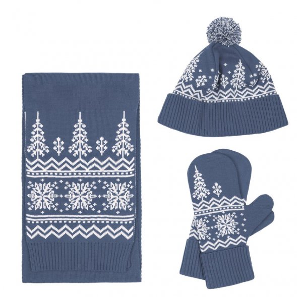 Шарф Elnik, серый с молочно-белым 