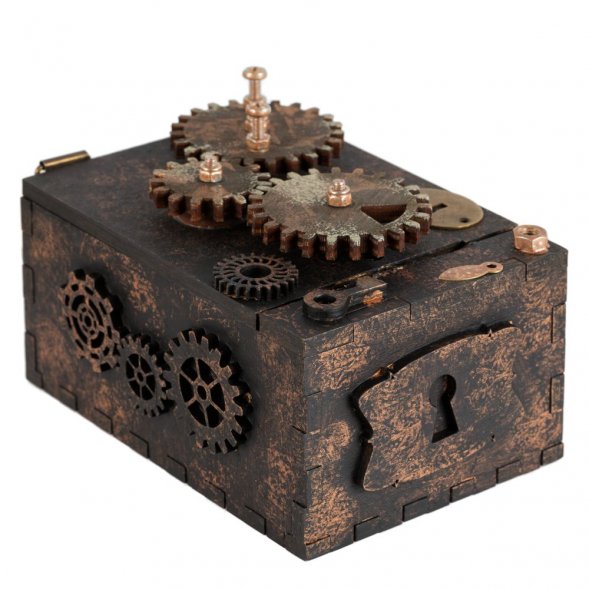 Шкатулка с секретом Gearbox, малая 