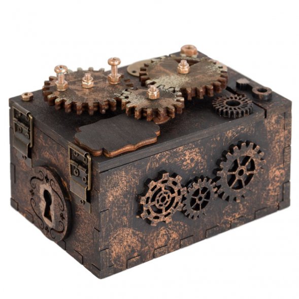 Шкатулка с секретом Gearbox, малая 