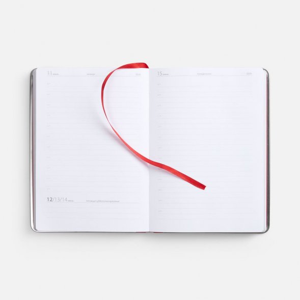 Ежедневник Metal Frame на заказ, датированный, красный 