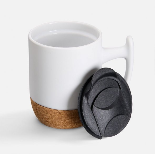 Кружка Corky Grip, белая 