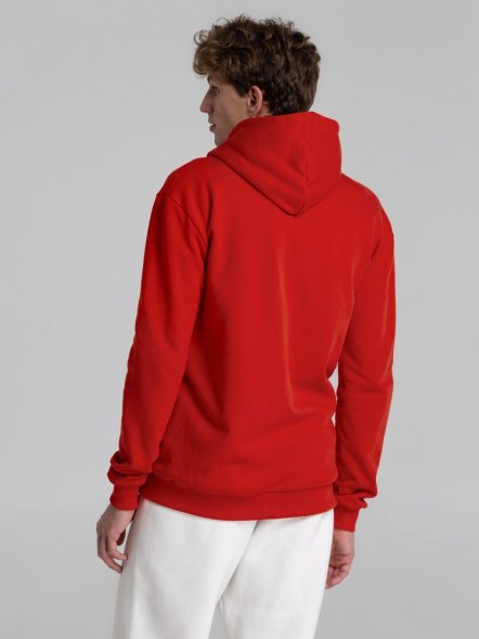 Толстовка на молнии с капюшоном Unit Siverga Heavy, красная 