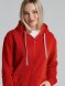 Толстовка на молнии с капюшоном Unit Siverga Heavy, красная 