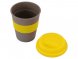 Стакан с силиконовой крышкой Cafe, желтый 