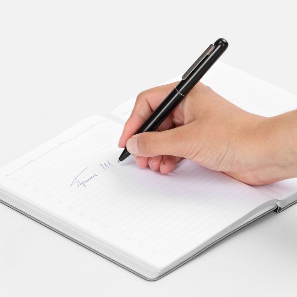 Ручка шариковая Scribo, черная 