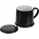 Кружка с подогревом и беспроводной зарядкой Dual Base ver. 2.0 Matt, черная 