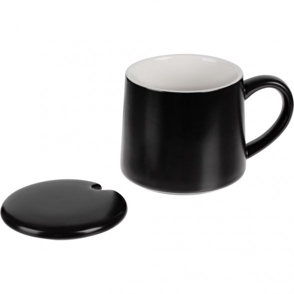 Кружка с подогревом и беспроводной зарядкой Dual Base ver. 2.0 Matt, черная 