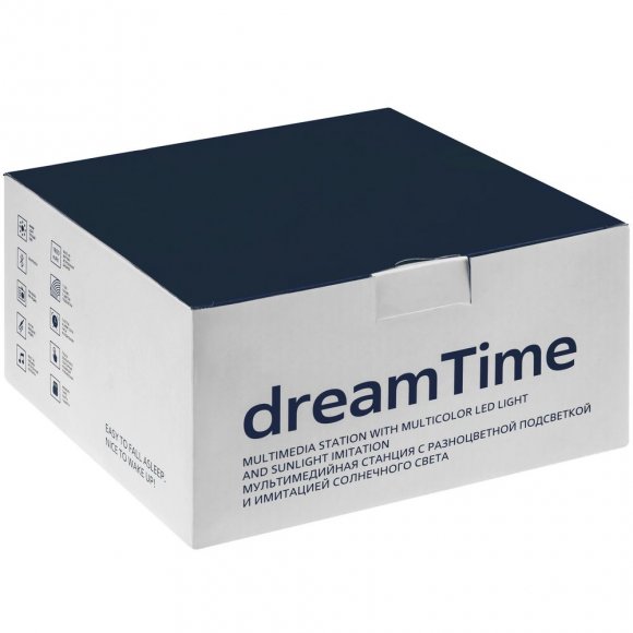 Лампа-колонка dreamTime для пробуждения светом и музыкой, белая 