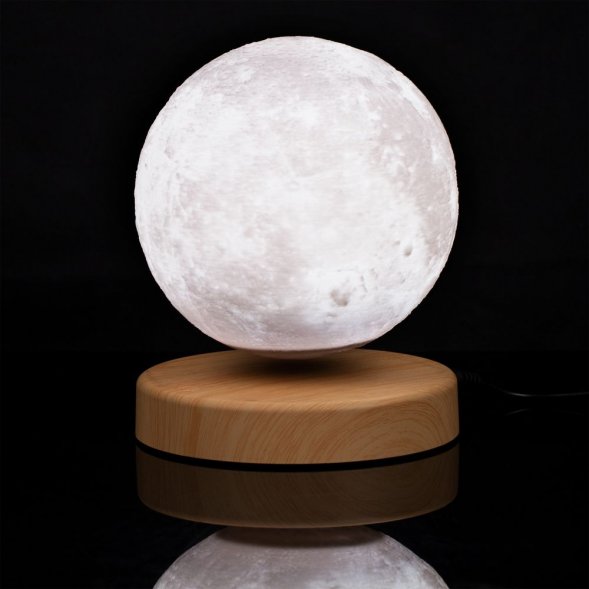 Левитирующая луна MoonFlight с пластиковой подставкой 