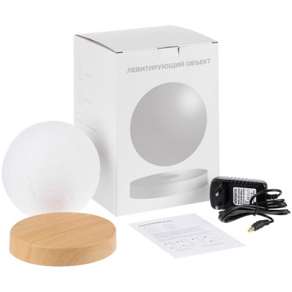 Левитирующая луна MoonFlight с пластиковой подставкой 