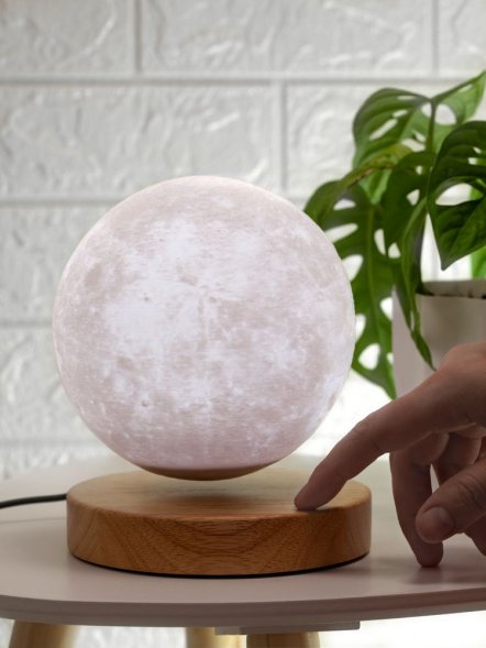 Левитирующая луна MoonFlight с пластиковой подставкой 