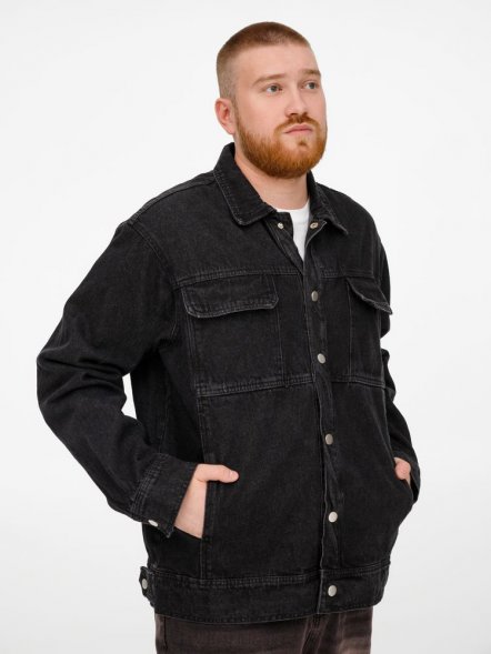 Куртка джинсовая O2, черная 