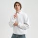 Толстовка на молнии унисекс FLOW, белая, размер M/L 