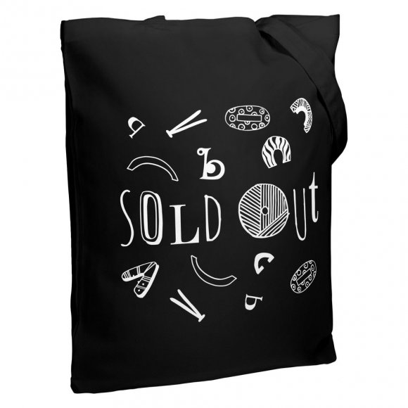 Холщовая сумка Sold Out, черная 