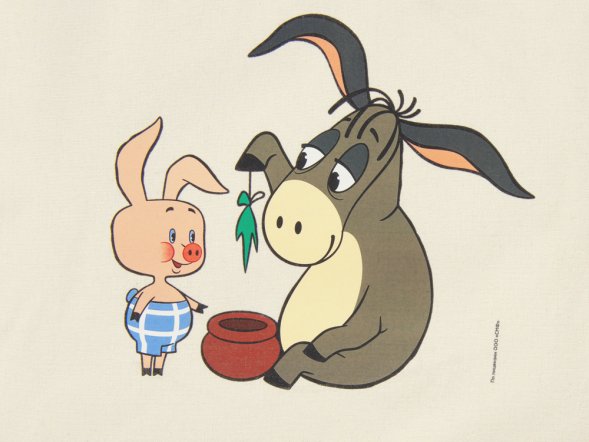 Сумка из плотного хлопка Винни-Пух, 220 г/м2, натуральный 