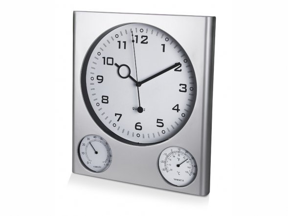 Погодная станция настенная Патерна, серебристый 