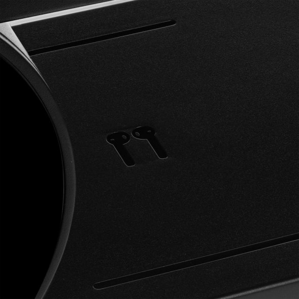 Станция беспроводной зарядки с часами fullStack, черная 