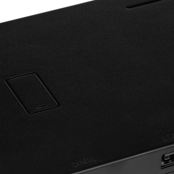 Станция беспроводной зарядки с часами fullStack, черная 