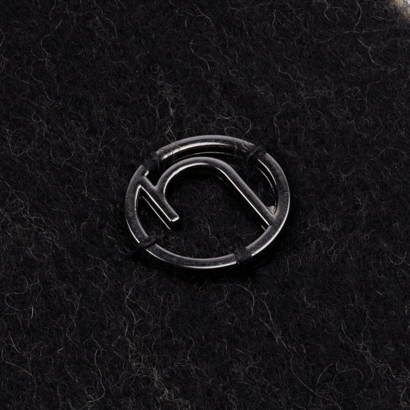 Шарф Charming, черный с бежевым 