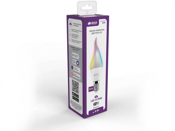 Умная лампочка HIPER IoT LED C2 RGB 