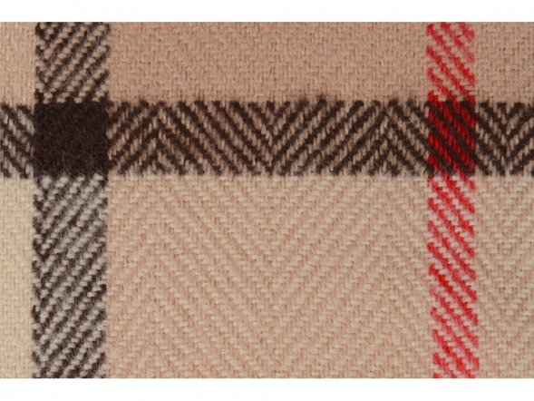 Плед акриловый в клетку Tartan, бежевый 