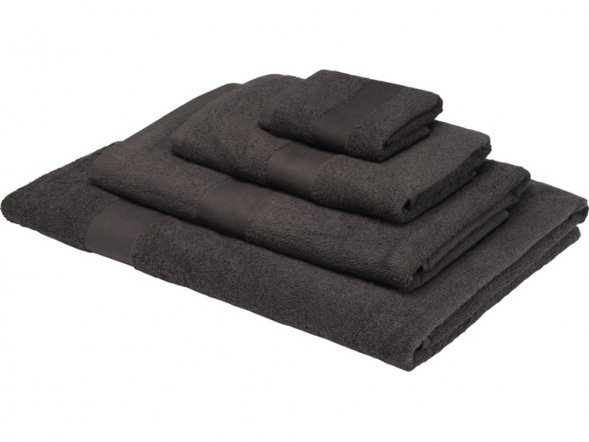 Хлопковое полотенце для ванной Evelyn 100x180 см плотностью 450 г/м2, антрацит 