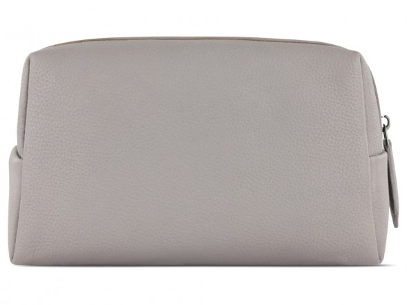 Косметичка BUGATTI Bella, бежевая, воловья кожа/полиэстер, 19х8,5х11 см 