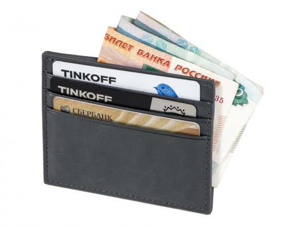 Картхолдер для 6 пластиковых карт с RFID-защитой Fabrizio, серый 