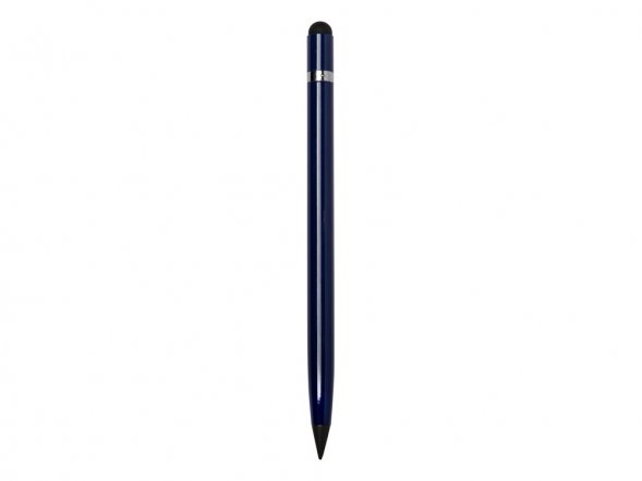 Вечный карандаш Eternal со стилусом и ластиком, темно-синий 