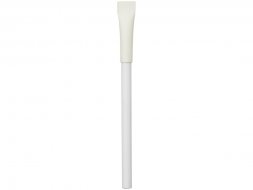 Ручка картонная с колпачком Recycled, белый