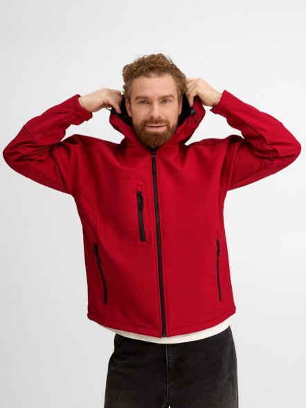 Куртка мужская с капюшоном Replay Men 340, красная 