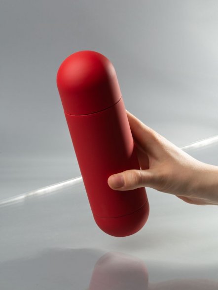 Термос Tubula Soft Touch, красный 