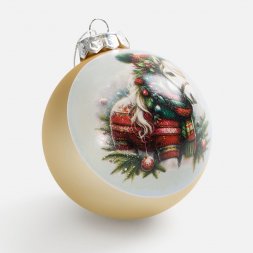 Елочный шар Finery Matt, 8 см, матовый золотистый