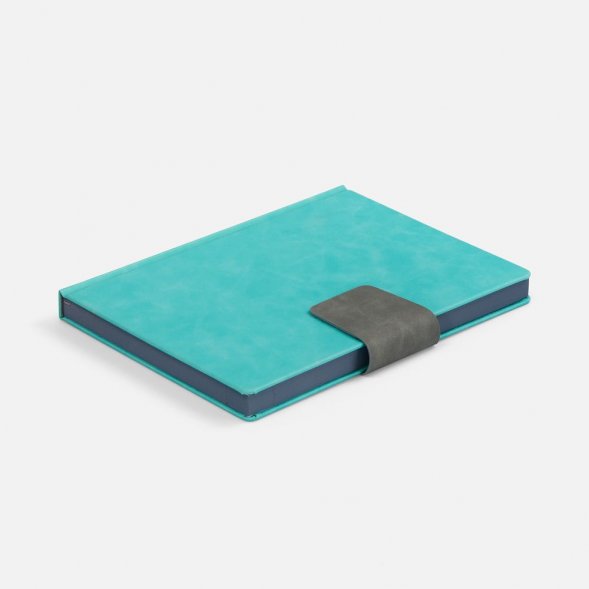 Ежедневник Grande Strap на заказ, датированный, бирюзовый 