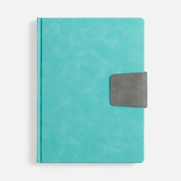 Ежедневник Grande Strap на заказ, датированный, бирюзовый 
