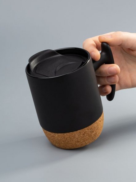 Кружка Corky Grip, черная 