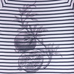 Футболка женская Grand Granat, белая с синим