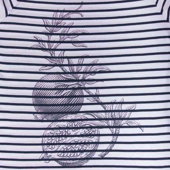 Футболка женская Grand Granat, белая с синим 