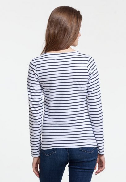 Футболка женская Grand Granat, белая с синим 