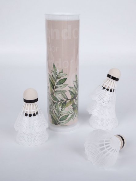 Набор из 6 воланов для бадминтона Volante, белый 