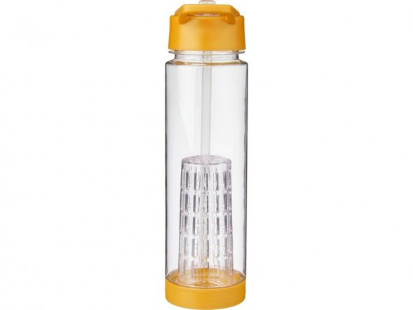 Бутылка Tuttu Frutti с отделением для фруктов, желтый 