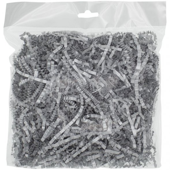 Бумажный наполнитель «Блеск», серебристый 