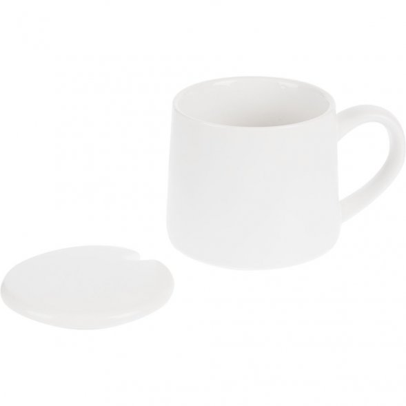 Кружка с подогревом и беспроводной зарядкой dualBase ver. 2.0 Matt, белая 